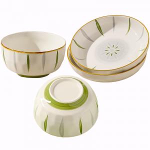 Чаши KAWASIMAYA, 5-Inch Rice Bowls (2) + 7-Inch Deep Plates (2)