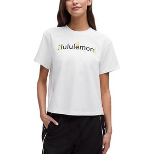Футболка свободного кроя женская Lululemon, белый