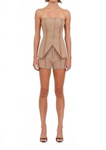 Топ без бретелек Liz цвета кэмел NONCHALANTLABEL, коричневый