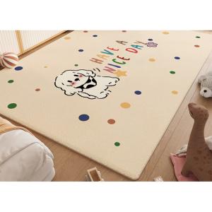 Budis Ковер 200х300 см для гостиной, детской, спальни, моющийся, водонепроницаемый BJ-275 Rainbow Dots, экологичный