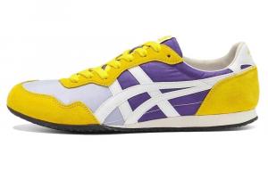 Кроссовки Onitsuka Tiger Serrano Lifestyle Shoes Unisex Low-top Yellow/purple, желтый/фиолетовый