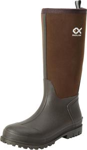 Сапоги Duck and Fish для рыбалки и охоты, 16 дюймов, с неопреновой резиновой формованной подошвой до колена DUCK & FISH, Brown