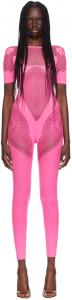 Полупрозрачный комбинезон Poster Girl, розовый