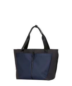 Сумка-тоут Samsonite Sublim, темно-синяя, деловой стиль.