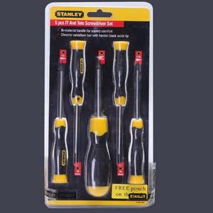 Набор отверток Stanley в форме цветка с резиновой ручкой, 5 предметов 65-155-0-23 Корпоративная настройка A