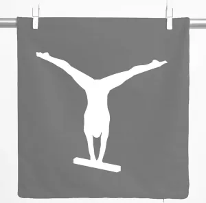 Декоративная наволочка Huuraa для бревна, гимнастический подарок, 40x40 см, стальной серый хлопок, украшение для бревна Hellweg Druckerei