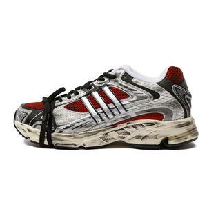 Кроссовки для бега Response унисекс с низким верхом, черные/красные/серебристые Adidas Originals