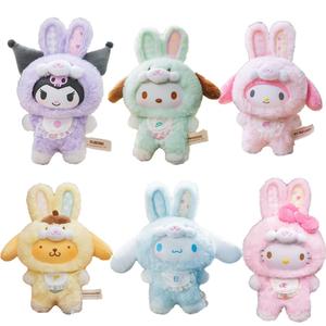 Слепой бокс Sanrio Family Elf Bunny плюш с губчатой шерстью, одиночный мистери бокс/полный бокс 6 шт TOP TOY