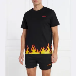 Короткая пижама Hugo Flames стандартного кроя Hugo, черный