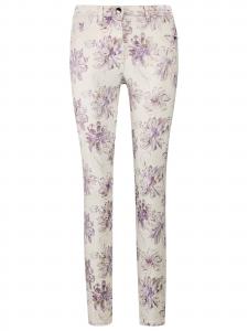 MADELEINE Брюки Slim fit из шерсти белого цвета