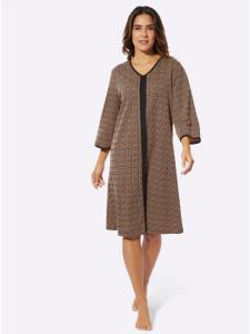 Ночная рубашка с принтом черного и верблюжьего цветов Sieh an!