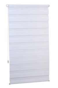 Двойная рулонная штора Relaxdays Klemmfix ohne bohren in Weiß, ширина: 80 см.