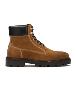 Замшевые ботинки на лесенке. Kazar Studio, коричневый