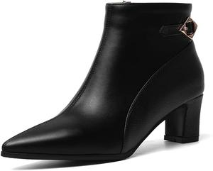 MRKEWUNEY Женские сладкие ботильоны с бантом на щиколотке, высокие каблуки, боковая молния, короткие свадебные и праздничные ботинки, 70 Black