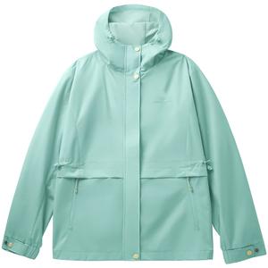 Куртка женская с капюшоном Moderate Others CAMEL, water rhyme зеленый