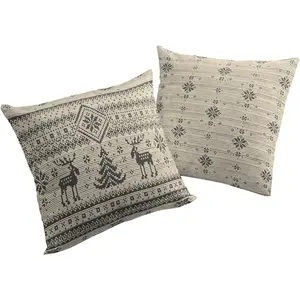 Декоративные подушки Romo, наволочки без наполнителя, набор из 2 шт. Wirth, Goldfarben + gemustert