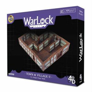 Миниатюра Wizkids Miniatures 4D Settings: WarLock Tiles - Town & Village II - Full Height Plaster Walls