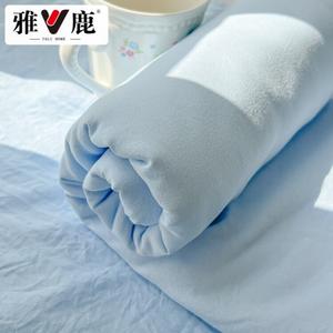 Yalu Простыня на резинке 120х210 см, молочно-голубой цвет, дышащая ткань