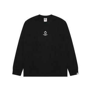 Футболка с детализацией логотипа A Bathing APE Aape, черный