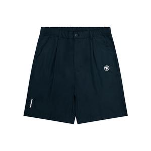 Шорты A Bathing APE с плиссированными деталями и нашивкой с логотипом Aape, темно-синий