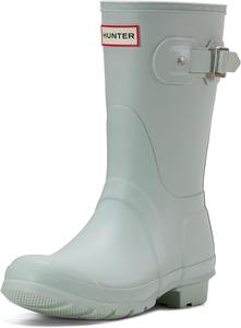Женские оригинальные короткие резиновые сапоги Hunter, Light Green