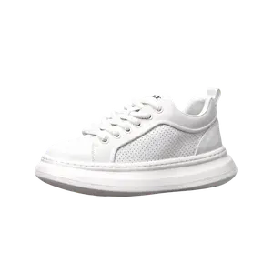 Banas Мужские скейтерские кроссовки мидтоп белые, черные, неоново-зеленые — белый неоново-зеленый, цвет White Neon Green