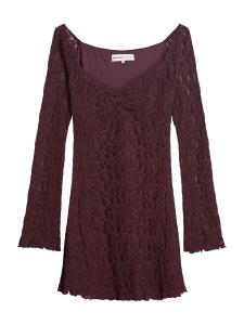 Мини платье Bershka, Aubergine