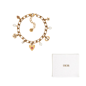 DIOR Металлический браслет унисекс золотой