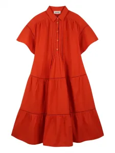 Платье на пуговицах Zadig & Voltaire Kids, оранжевый