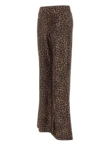 Клёшевые брюки с анималистичным принтом Mc2 Saint Barth, коричневый