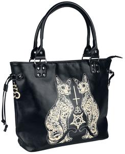 Сумочка Banned Alternative Esoteric Cat Bag, черно-белый
