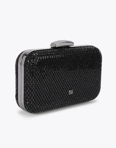 Клатч-коробка KG Kurt Geiger Fleur черного цвета