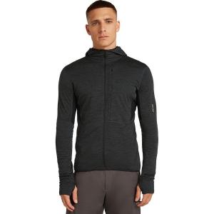 Толстовка Icebreaker Merino Blend 200 RealFleece Descender LS Zip Icebreaker, Jet Heather/Black/Cb