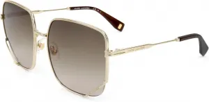 Солнцезащитные очки Marc Jacobs MJ 1008/S золотисто-коричневого цвета, размер 59/17/145, женские, Gold/Brown Shaded