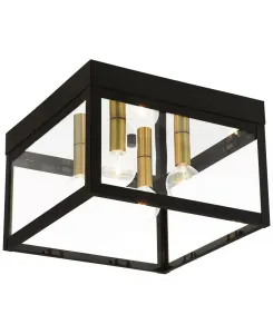 Потолочный светильник Nyack на 4 лампы Livex, бронза