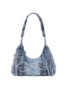 Desigual Плечевая сумка в синем дениме