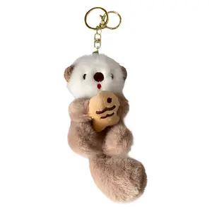 Очаровательная плюшевая подвеска морской выдры высотой 15см Beerus, хаки