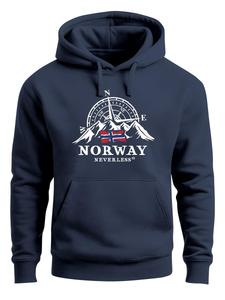 Толстовка Neverless Norway Kompass, темно-синий