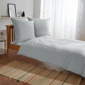 Постельное белье Dream Sleep Uni Fine Flannel 135x200 см + 80x80 см Silver Traumschlaf