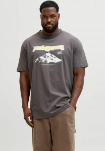 Футболка Jack & Jones JCOFLARE BRANDING TEE CREW NECK, Pavement/Purple