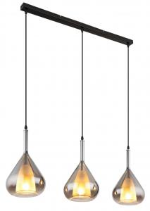 Настольная лампа Globo серый, черный, 90/20/140 см