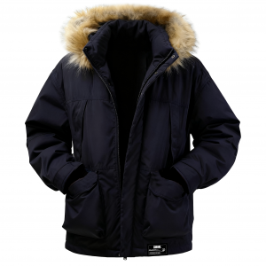 Пуховик Unisex Thickened ZIAREL, темно-синий