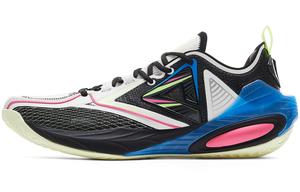 PEAK Баскетбольные кроссовки с амортизаторами, противоскользящие, износостойкие, низкие, мужские, белые, черные, розово-красные