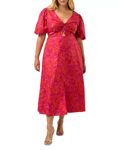 Платье Aura Falls с закрученным передом Estelle Plus, розовый