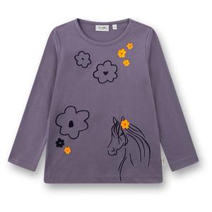 Детская рубашка 12138 - длинный рукав Sanetta, фиолетовый