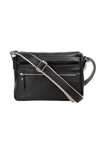 Сумка через плечо, натуральная кожа, производство Италия Samantha Look, черный