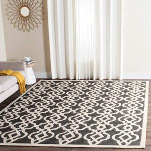 SAFAVIEH Four Seasons Collection ковер 275 x 366 см ручной работы Anthracite / Ivory FRS466E геометрический