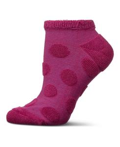 Женские низкие носки из махровой ткани в горошек MeMoi, Dahlia mauve