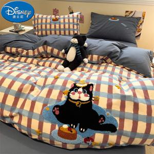 Disney Комплект постельного белья 1,2 м, 3 предмета, для одеяла 150x200 см, черный кот торт