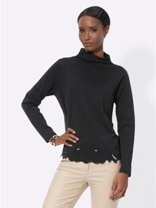 Рубашка с длинными рукавами черного цвета creation L